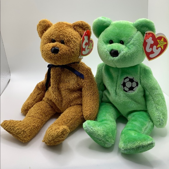 Fuzz and Kicks Beanie babies - Picture 1 of 1
